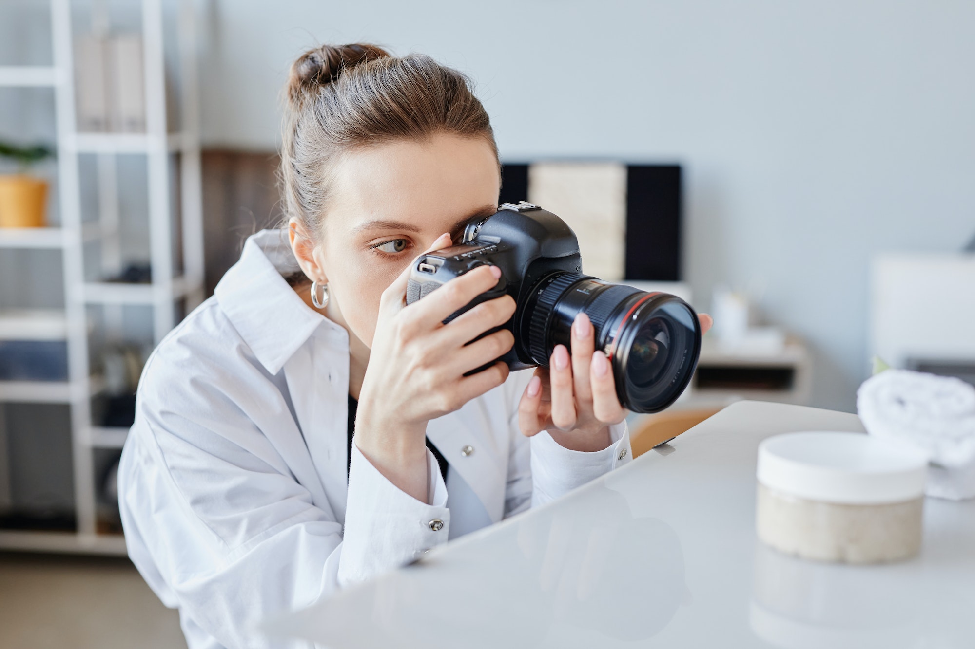 Woman Doing Product Photography